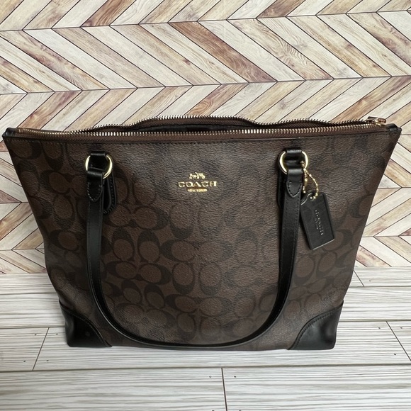 NWT!! Coach Purse Black and Brown - Picture 1 of 12